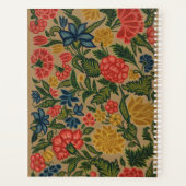 Antiek Crewel Bloem Borduurpatroon Planner (Achterkant)