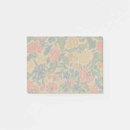 Antiek Crewel Bloem Borduurpatroon Post-it® Notes (Voorkant)