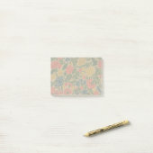 Antiek Crewel Bloem Borduurpatroon Post-it® Notes (Op bureau)
