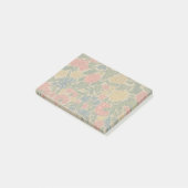 Antiek Crewel Bloem Borduurpatroon Post-it® Notes (Schuin)