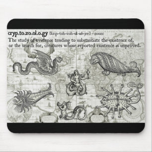 Antiek cryptozoölogie Mousepad Muismat