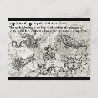 Antiek cryptozoölogische Briefkaarten