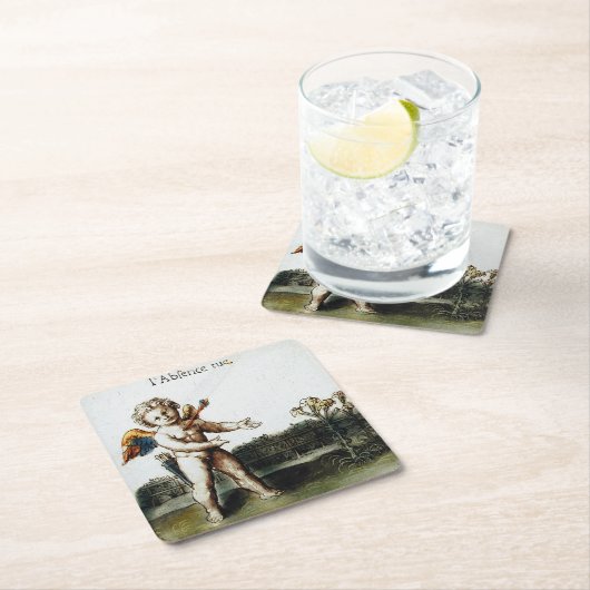 Antiek Cupido Love Missing You Otto Van Veen Kartonnen Onderzetters (Insitu)