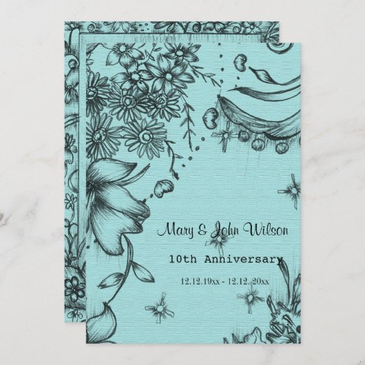 antiek dag van de herdenking kaart (Voorkant / Achterkant)