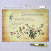 Antiek Daisy Poetry of Flowers Tissuepapier (Craft)