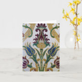 Antiek Damask Kaart (Gele Bloem)
