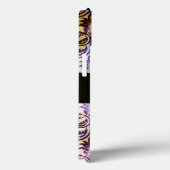 ANTIEK DAMASK Paars Amethyst Monogram zwart Case-Mate iPhone Case (Achterkant / Rechts)