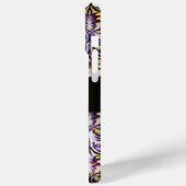 ANTIEK DAMASK Paars Amethyst Monogram zwart Case-Mate iPhone Case (Achterkant / Links)