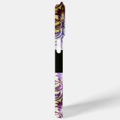 ANTIEK DAMASK Paars Amethyst Monogram zwart Case-Mate iPhone Case (Achterkant / Rechts)