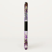 ANTIEK DAMASK Paars Amethyst Monogram zwart Case-Mate iPhone Case (Achterkant / rechts)