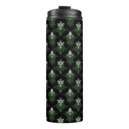 Antiek damask patroon thermosbeker (Voorkant)