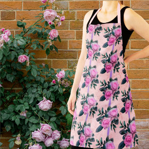  Antiek Damask Pink Roses Schort