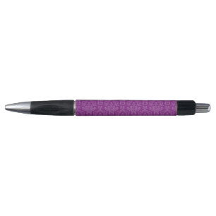 Antiek Damast Paars Patroon Pen