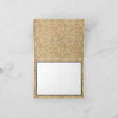  antiek dank u parijs frans elegant bedankkaart (Binnen)