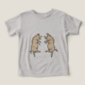 Antiek Dansende Varkens: grillige Piggy Jig (Design voorkant)