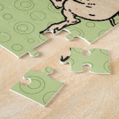 Antiek Dansende Varkens: grillige Piggy Jig Legpuzzel (Zijkant)
