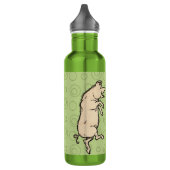 Antiek Dansende Varkens: grillige  Piggy Jig Waterfles (Links)