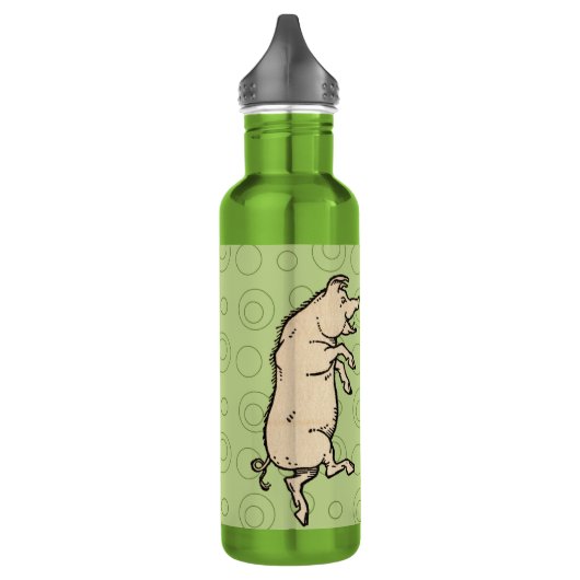 Antiek Dansende Varkens: grillige Piggy Jig Waterfles (Links)