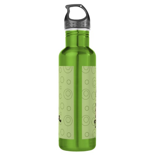 Antiek Dansende Varkens: grillige  Piggy Jig Waterfles (Achterkant)