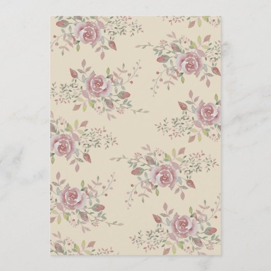  Antiek - de Bridal van de Floral - Uitnodiging (Achterkant)