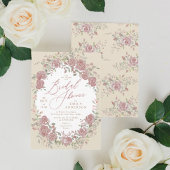  Antiek - de Bridal van de Floral - Uitnodiging