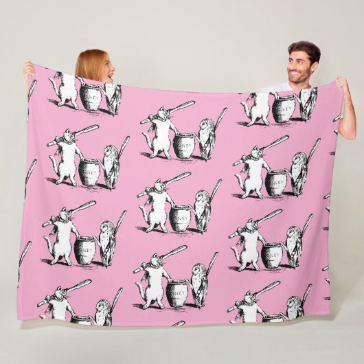 Antiek De uil en de Pussycat Fleece Deken (In situ)