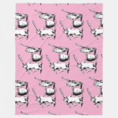 Antiek De uil en de Pussycat Fleece Deken (Voorkant)