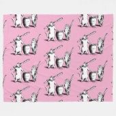 Antiek De uil en de Pussycat Fleece Deken (Voorkant (Horizontaal))