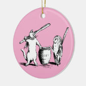 Antiek De uil en de Pussycat Keramisch Ornament (Links)