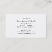 Antiek dealer Heirloom Collectible Visitekaartje (Achterkant)