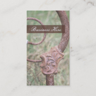 Antiek Dealer Rusty Bed Lijst buitenshuis Visitekaartje