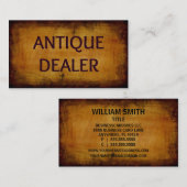 Antiek Dealer Visitekaartje (Voorkant / Achterkant)