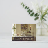 Antiek dealer visitekaartje (Staand voorkant)