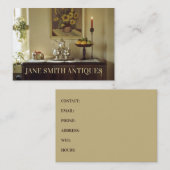 Antiek dealer visitekaartje (Voorkant / Achterkant)