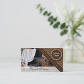 Antiek dealer / winkel visitekaartje (Staand voorkant)