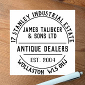 Antiek Dealers Rubber Stamp Rubberstempel