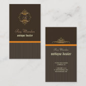 Antiek dealers visitekaartjes (Voorkant / Achterkant)
