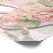  Antiek deco Roos theebekertje Poster (Hoek)