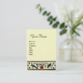 ANTIEK DECOR, DIEREN RUBY MONOGRAM Black Ivory Visitekaartje (Staand voorkant)