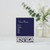 ANTIEK DECOR, SAPPHIRE MONOGRAM, blauw Visitekaartje (Staand voorkant)