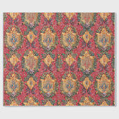 Antiek decoratief Frans bloemmotief Cadeaupapier (Vlak)