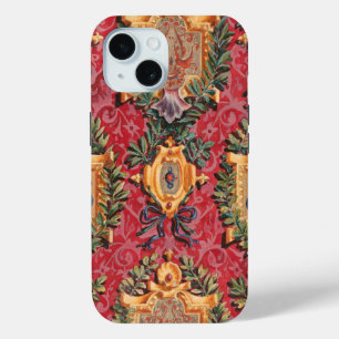 Antiek decoratief Frans bloemmotief iPhone 15 Case