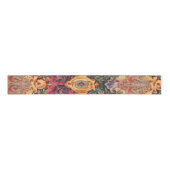 Antiek decoratief Frans bloemmotief Grosgrain Lint (Voorkant)