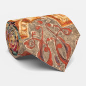 Antiek decoratief Frans bloemmotief Stropdas (Opgerold)