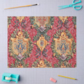 Antiek decoratief Frans bloemmotief Tissuepapier (Craft)