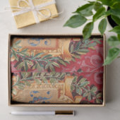 Antiek decoratief Frans bloemmotief Tissuepapier (Geschenk)