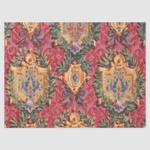 Antiek decoratief Frans bloemmotief Tissuepapier