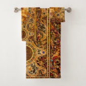 Antiek decoratief Italiaans edelsteenpatroon Bad Handdoek (Insitu)