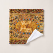 Antiek decoratief Italiaans edelsteenpatroon Bad Handdoek (Wasdoekje)
