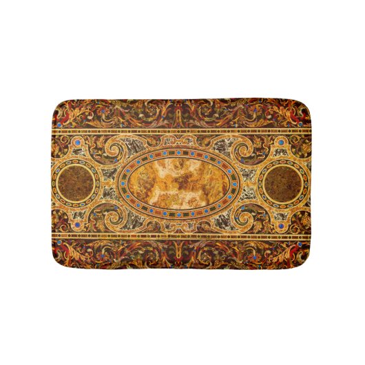 Antiek decoratief Italiaans edelsteenpatroon Badmat (Voorkant)